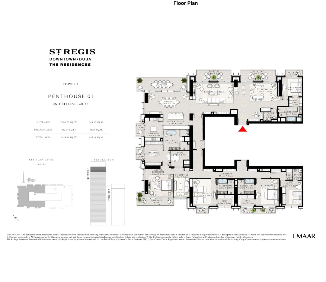 Skyline Luxury Redefined | 4BR St. Regis Penthouse with Full Burj Khalifa View